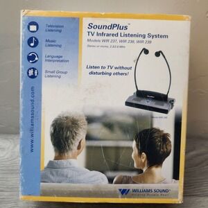 Williams Sound SoundPlus TV Infrared Listening System WIR 238 Under-the-Chin Set